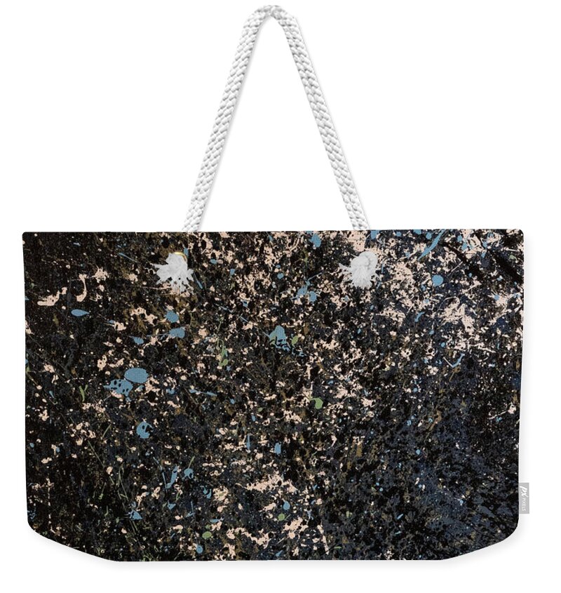 Abstract Weekender Tote Bag featuring the painting Odyssey by Heather Meglasson Impact Artist