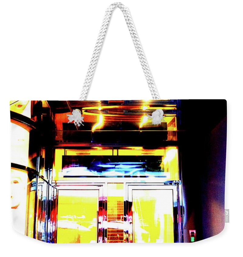 Office Weekender Tote Bag featuring the photograph Office Building Entrance In Warsaw, Poland 7 by John Siest