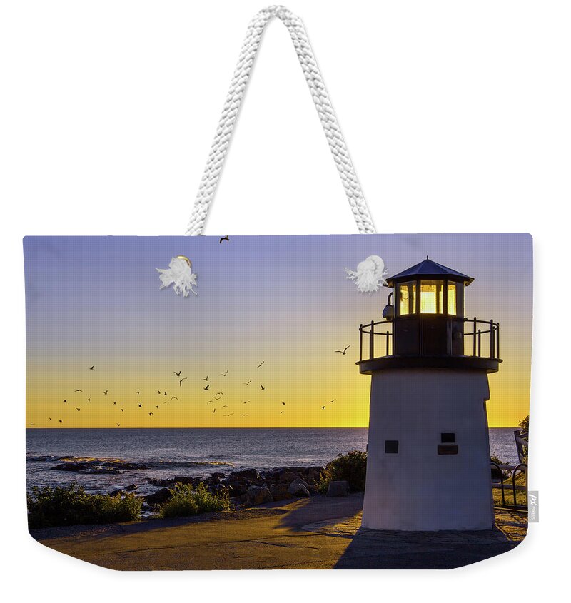 Ogunquit Weekender Tote Bag featuring the photograph Ogunquit Lighthouse by White Mountain Images
