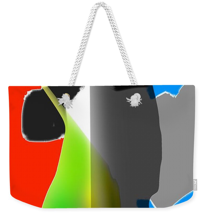 Abstract Art Weekender Tote Bag featuring the digital art Oh Look by Jeremiah Ray