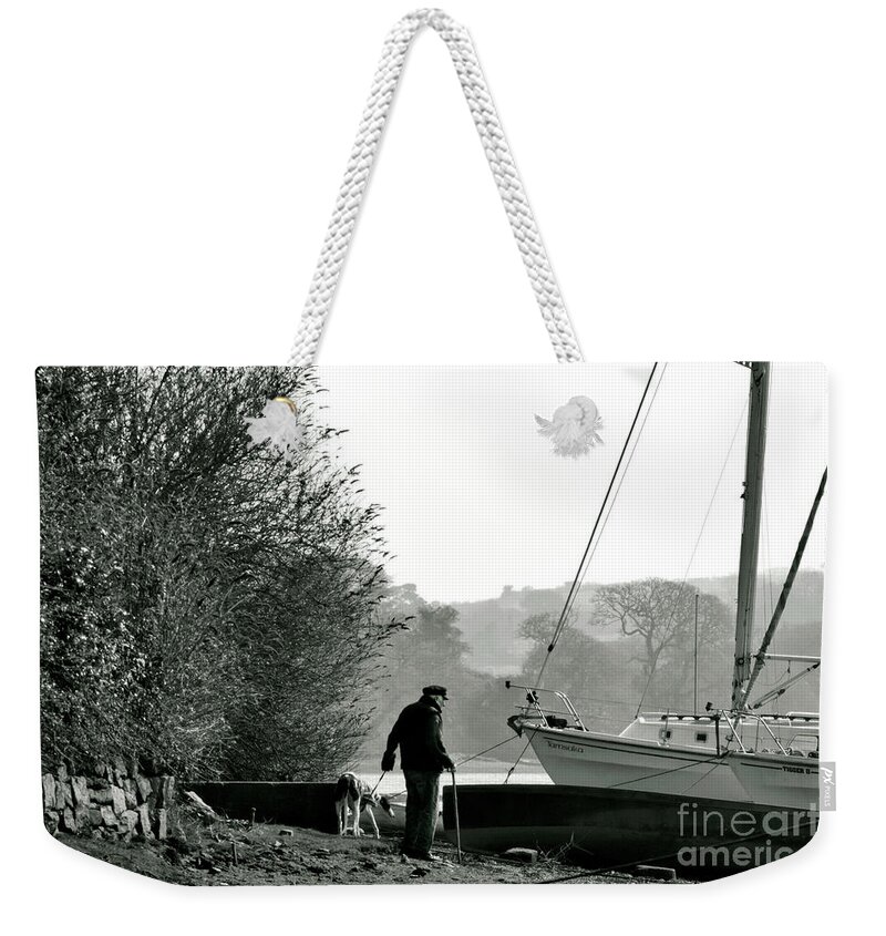 Old Man Weekender Tote Bag featuring the photograph Old Friends at Mylor Bridge by Terri Waters