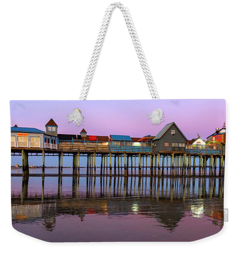 Maine Weekender Tote Bag featuring the photograph Old Orchard Beach Pier by Gary Johnson