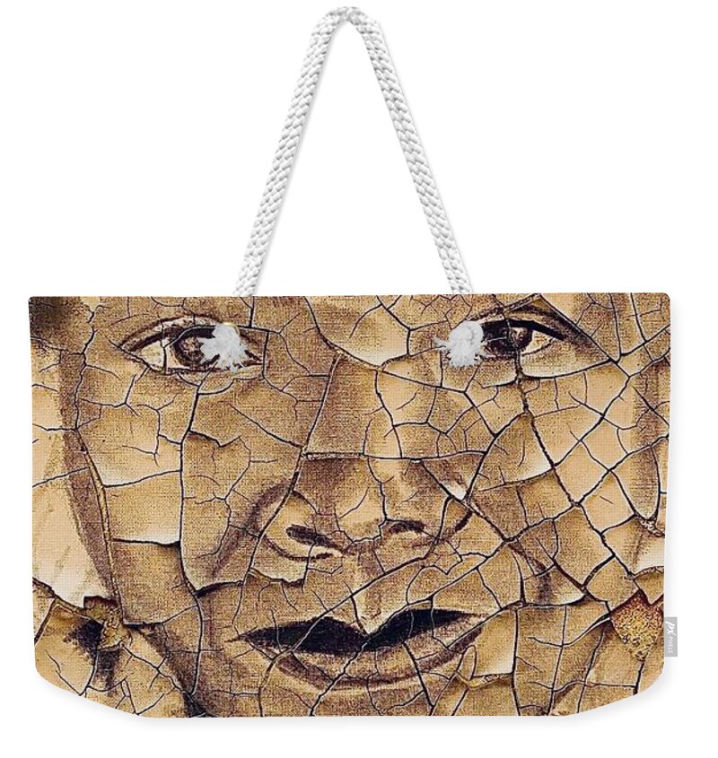  Weekender Tote Bag featuring the mixed media old Photo by Angie ONeal