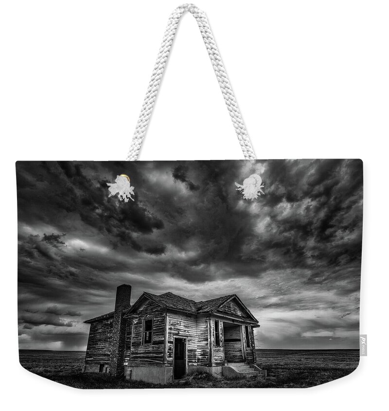 Abandoned Weekender Tote Bag featuring the photograph Old School Storm by Darren White