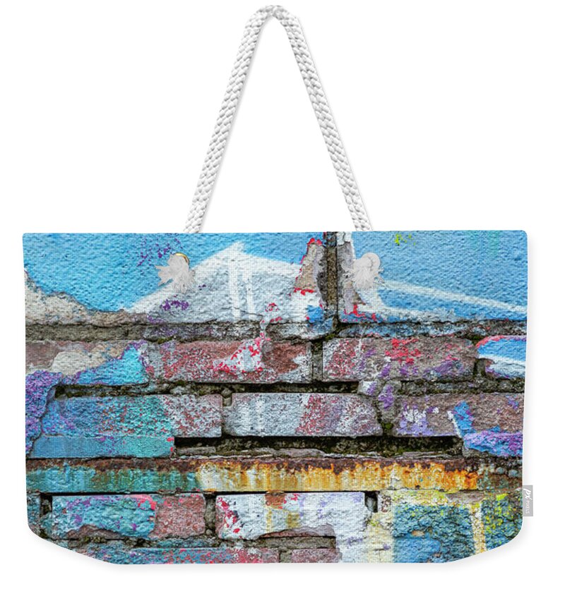 Wall Weekender Tote Bag featuring the photograph Old Wall Textures by Cate Franklyn