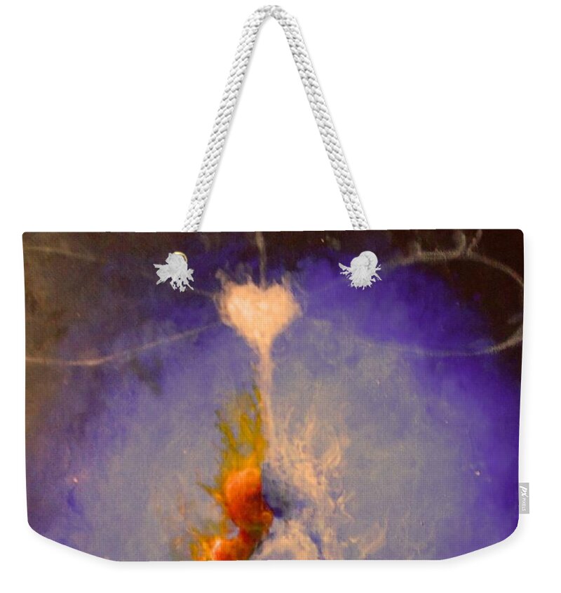 Soulmate Weekender Tote Bag featuring the painting On Beat by Jen Shearer