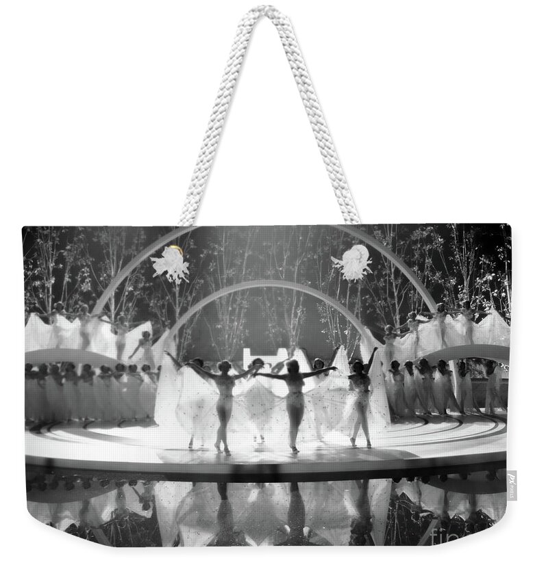 Chorus Girls Weekender Tote Bag featuring the photograph On Blue Venetian Waters 1937 by Sad Hill - Bizarre Los Angeles Archive