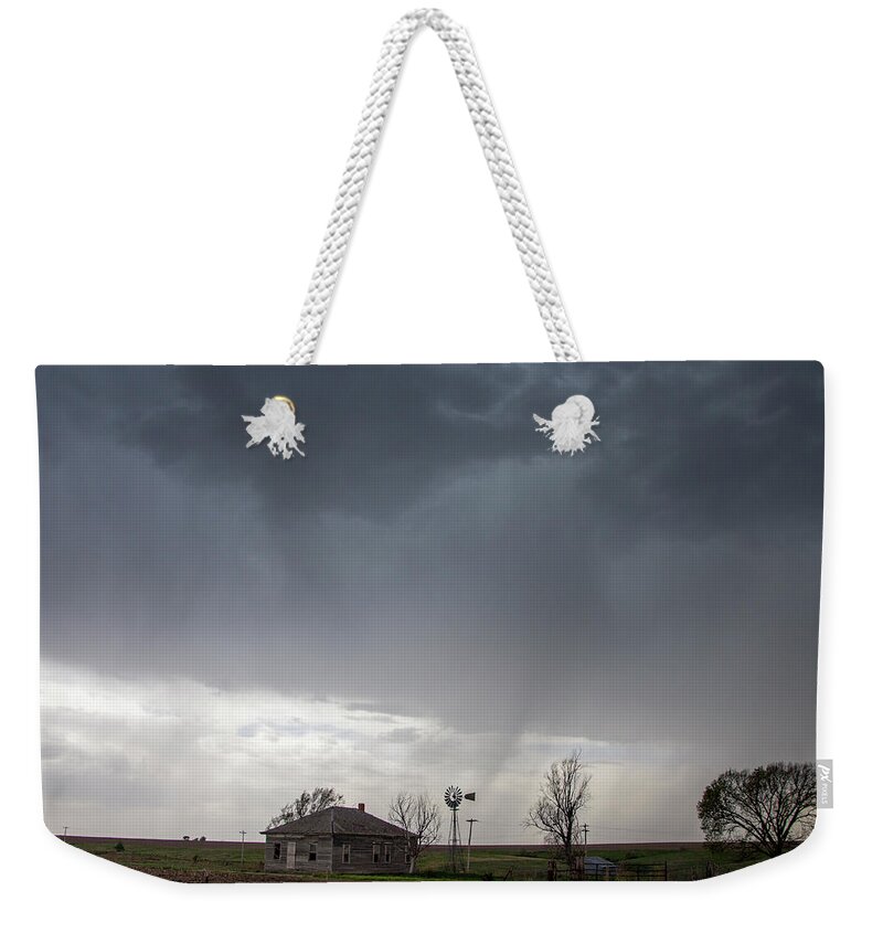 Nebraskasc Weekender Tote Bag featuring the photograph On My Way to Wray Colorado 015 by Dale Kaminski
