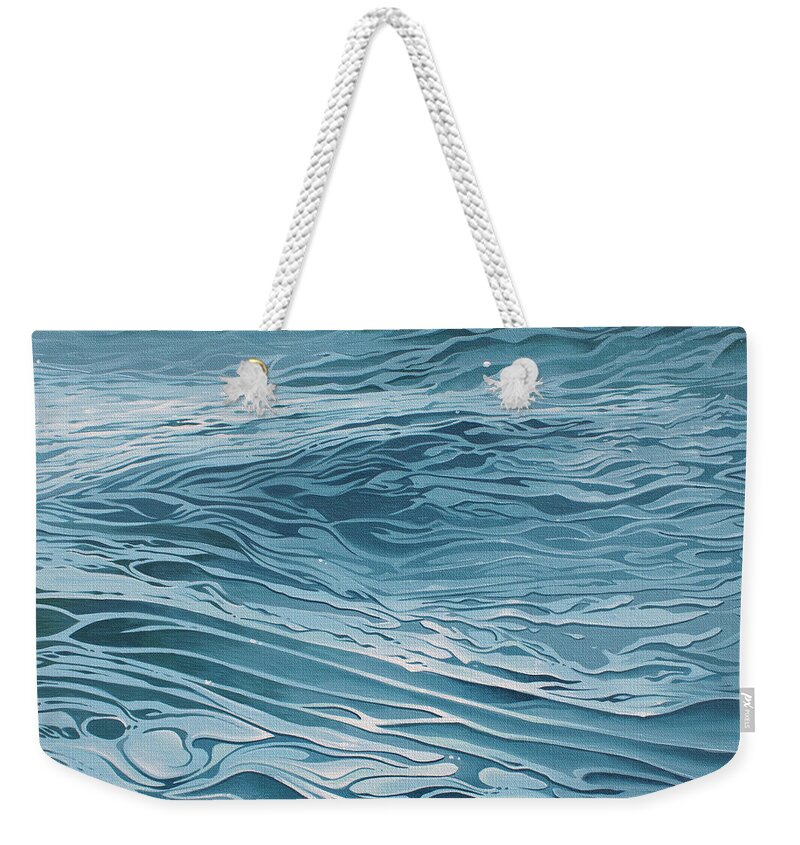 Ocean Weekender Tote Bag featuring the painting On The Outside Looking In by William Love