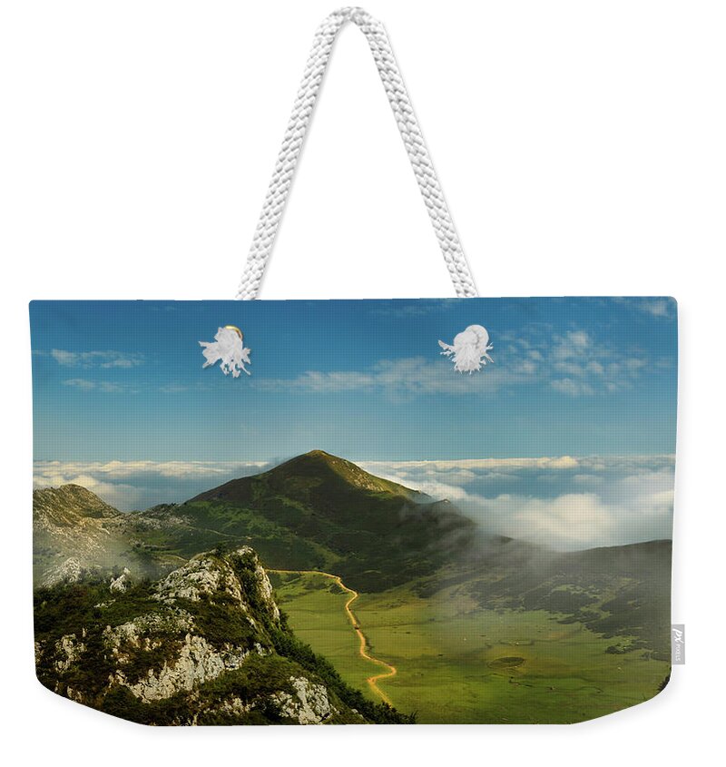 Pics Weekender Tote Bag featuring the photograph On the road to Picos by Micah Offman