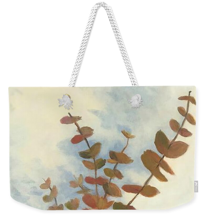 Farmhouse Weekender Tote Bag featuring the painting One Good Egg by Torrie Smiley