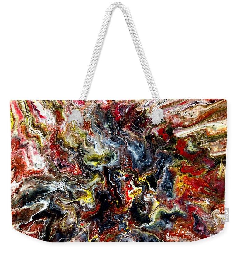  Weekender Tote Bag featuring the painting One Less Star by Rein Nomm