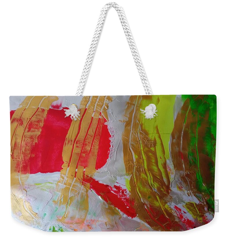 Complex Weekender Tote Bag featuring the painting Open Artwork by Giuseppe Monti