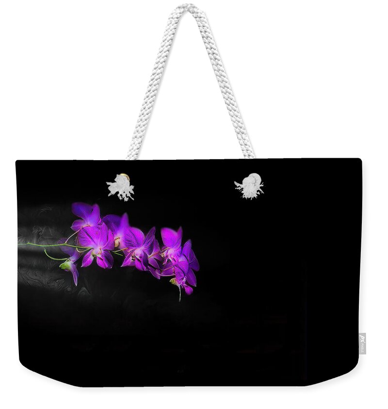 Orchid Weekender Tote Bag featuring the photograph Orchid Rush by Jim Signorelli