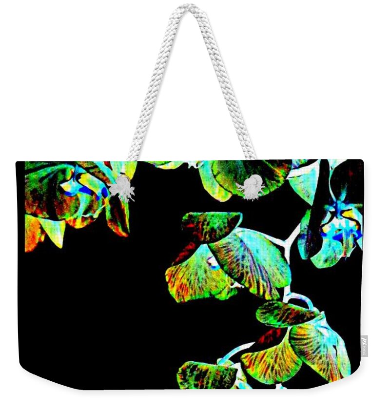 Orchids Fantasy Weekender Tote Bag featuring the digital art Orchids - A Fantasy by VIVA Anderson