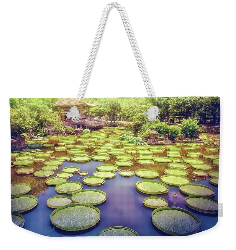 Horse Weekender Tote Bag featuring the photograph Oriental Fantasy Garden-Photography by Sungei Park in Taipei, Taiwan-2 by Artto Pan