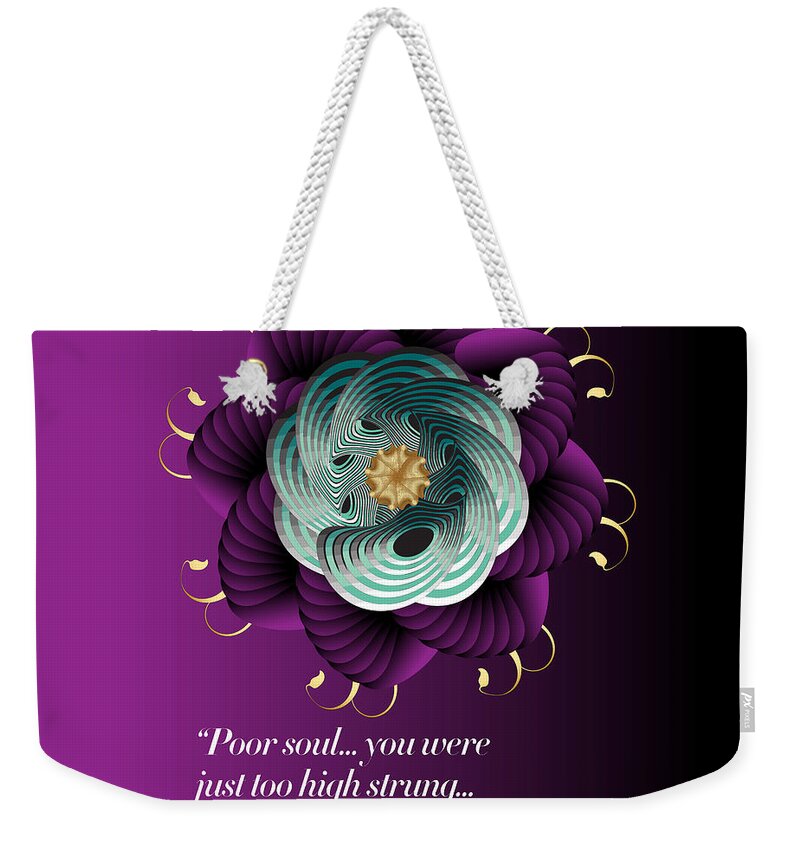 Mandala Graphic Design Weekender Tote Bag featuring the digital art Ornativo Vero Circulus No 4215 by Alan Bennington