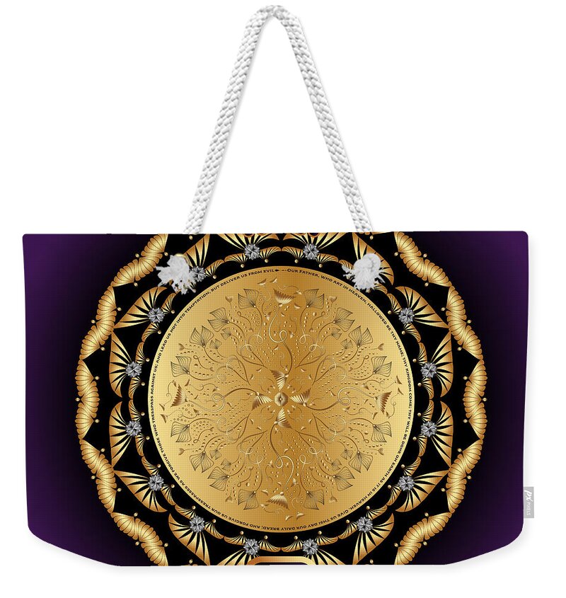Mandala Graphic Design Weekender Tote Bag featuring the digital art Ornativo Vero Circulus No 4247 by Alan Bennington