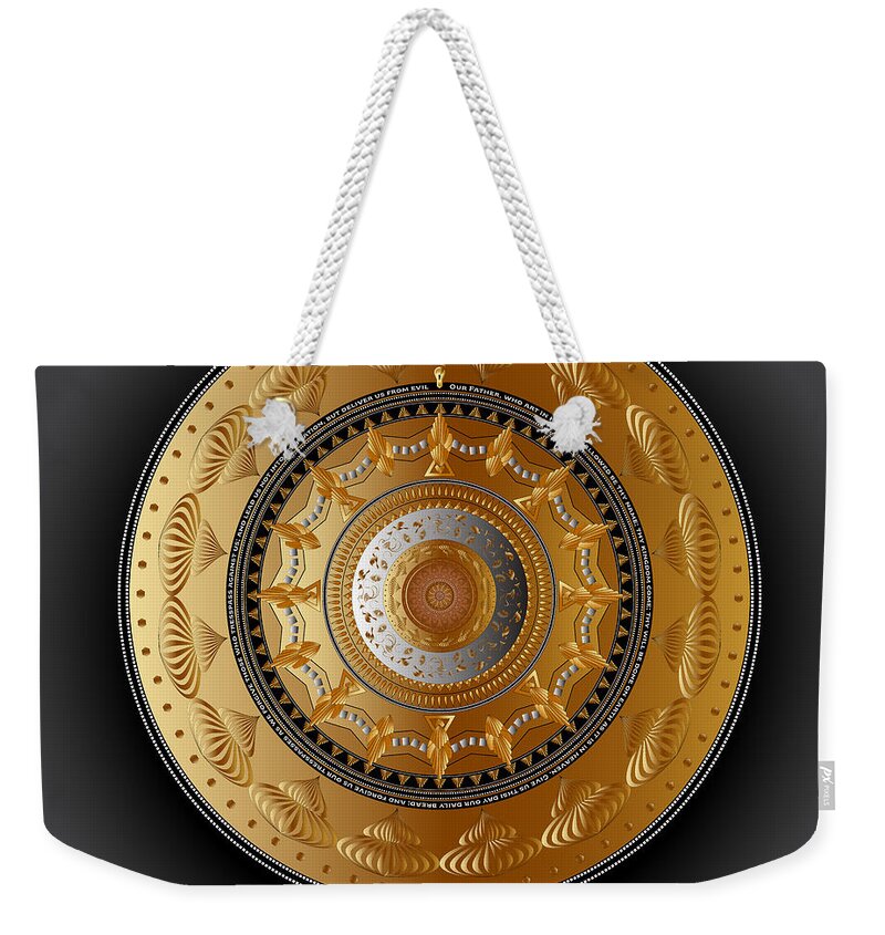 Mandala Graphic Weekender Tote Bag featuring the digital art Ornativo Vero Circulus No 4266 by Alan Bennington
