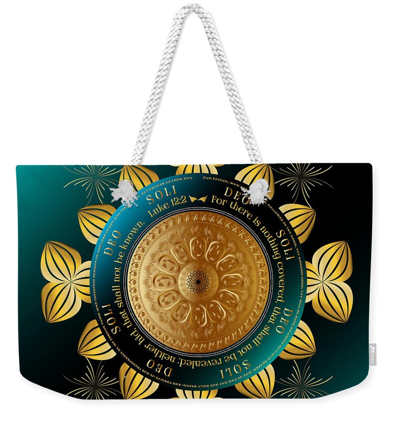 Mandala Graphic Weekender Tote Bag featuring the digital art Ornativo Vero Circulus No 4295 by Alan Bennington