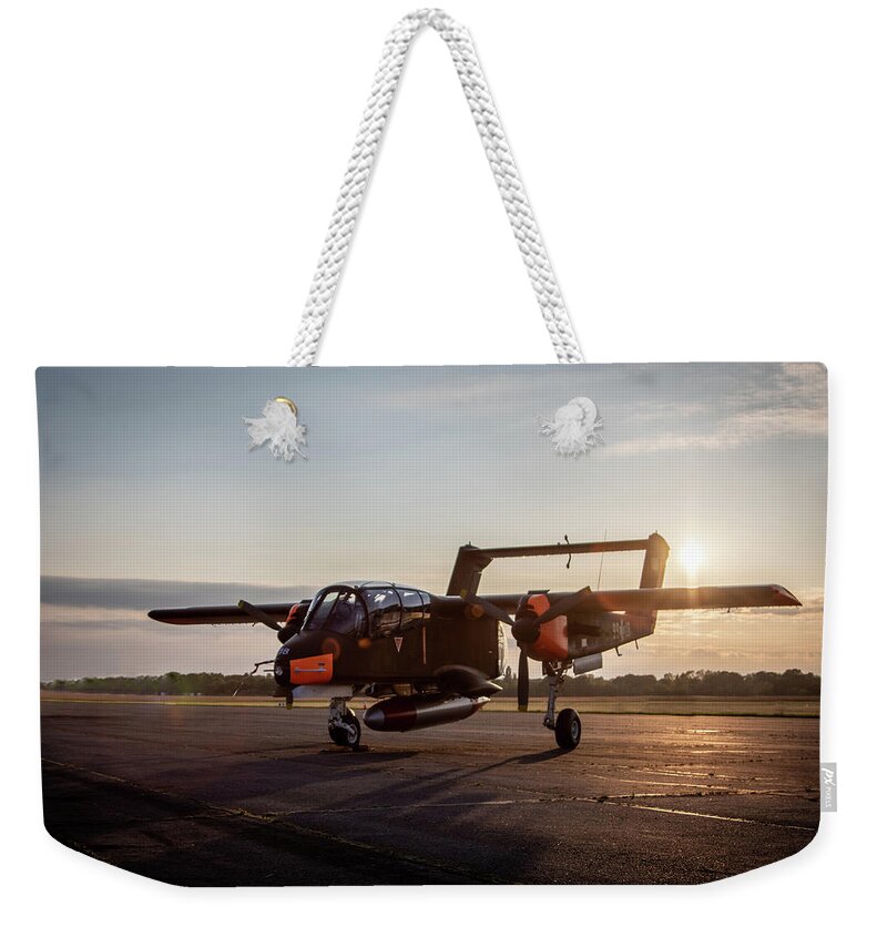 North American Weekender Tote Bag featuring the photograph OV-10 Bronco by Airpower Art