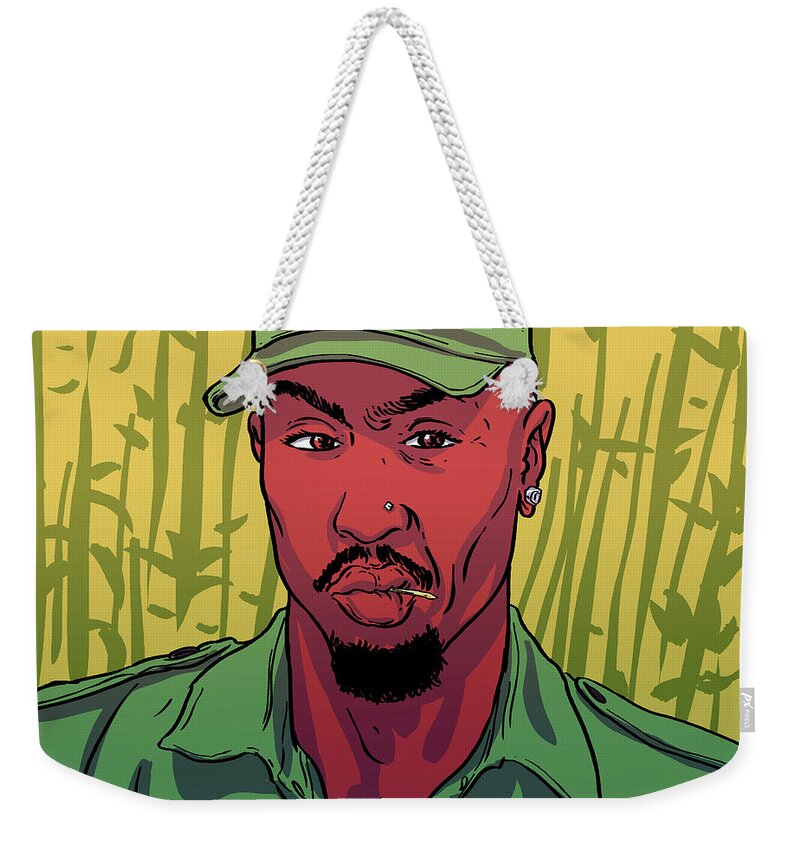 Hiphop Weekender Tote Bag featuring the digital art Pac of The Jungle by Point Blank