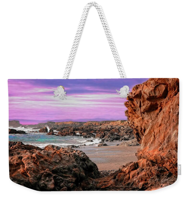 Photo Weekender Tote Bag featuring the photograph Pacific Coast by Anthony M Davis