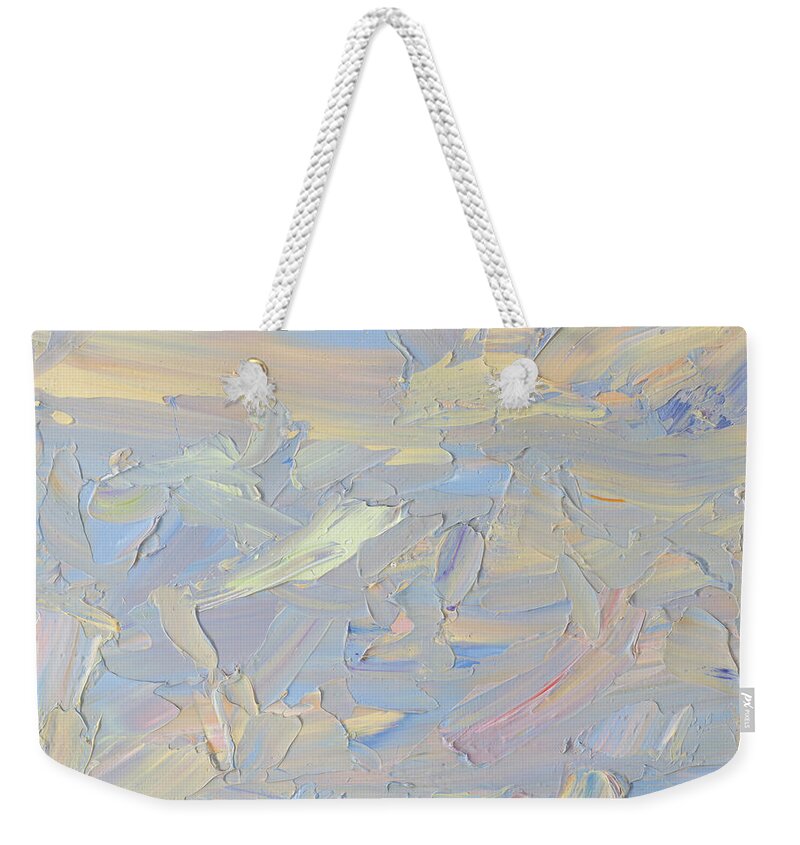 Abstract Weekender Tote Bag featuring the painting Paint number 58 by James W Johnson