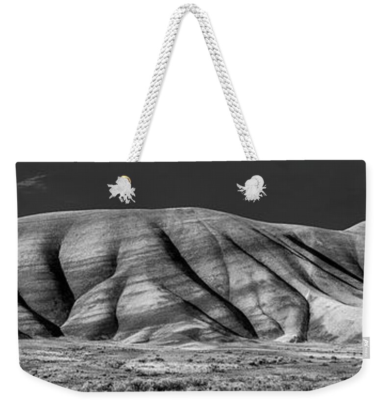 Landscape Weekender Tote Bag featuring the photograph Painted Hills Beauty by Sandra Bronstein