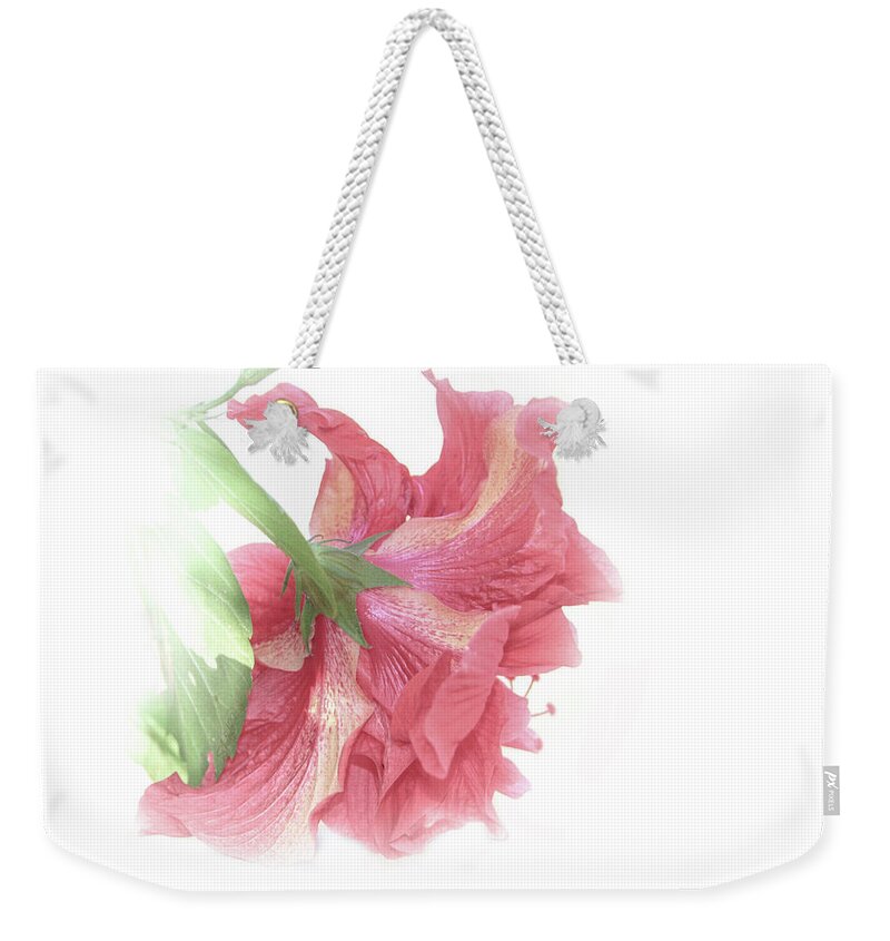 Shara Abel Weekender Tote Bag featuring the photograph Painterly Pink by Shara Abel