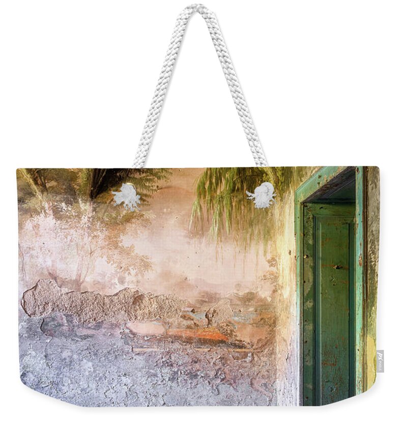 Abandoned Weekender Tote Bag featuring the photograph Painting in Decay by Roman Robroek