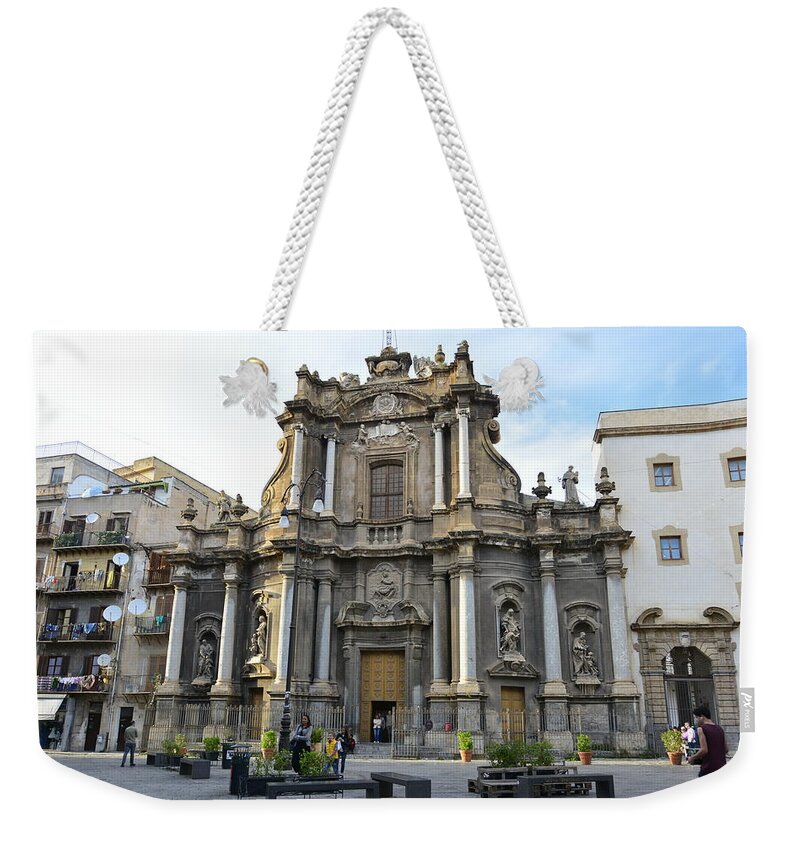 Palermo Weekender Tote Bag featuring the photograph Palermo, Sicily by Regina Muscarella
