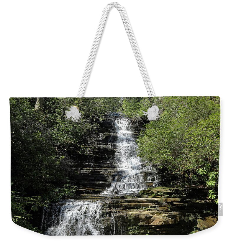 Waterfall Weekender Tote Bag featuring the photograph Panther Falls - Georgia by Richard Krebs