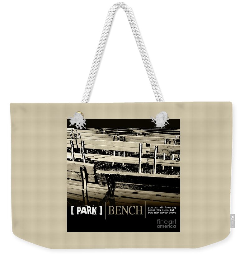 Photography Weekender Tote Bag featuring the photograph Park Bench by Phil Perkins