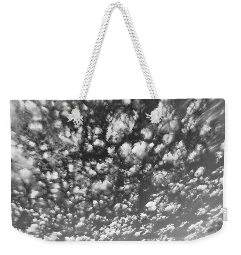 Clouds Weekender Tote Bag featuring the photograph Parking Lot Cloud Art by Robert Knight
