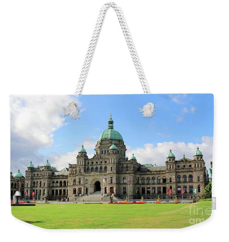 Parliament Weekender Tote Bag featuring the photograph Parliament Victoria BC 2979 by Jack Schultz