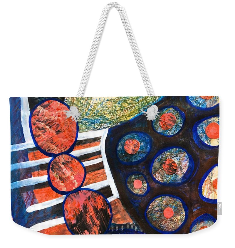  Weekender Tote Bag featuring the painting Participation by Polly Castor