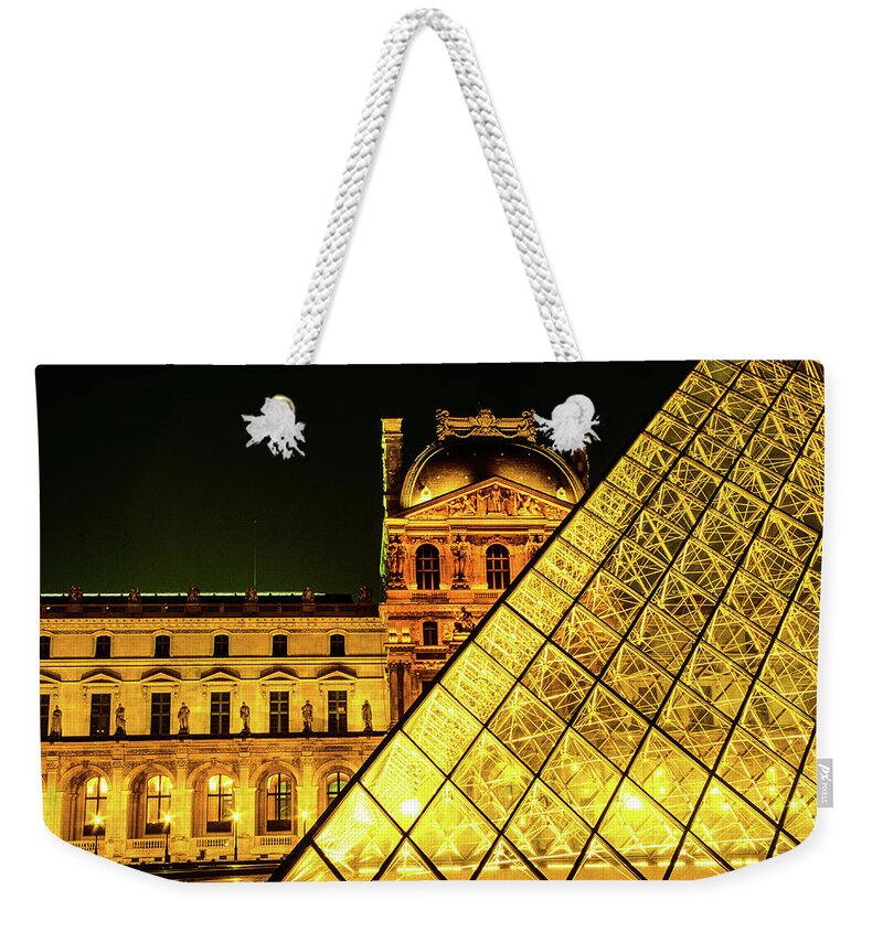Louvre Weekender Tote Bag featuring the photograph Past And Present - Louvre Museum, Paris, France by Earth And Spirit