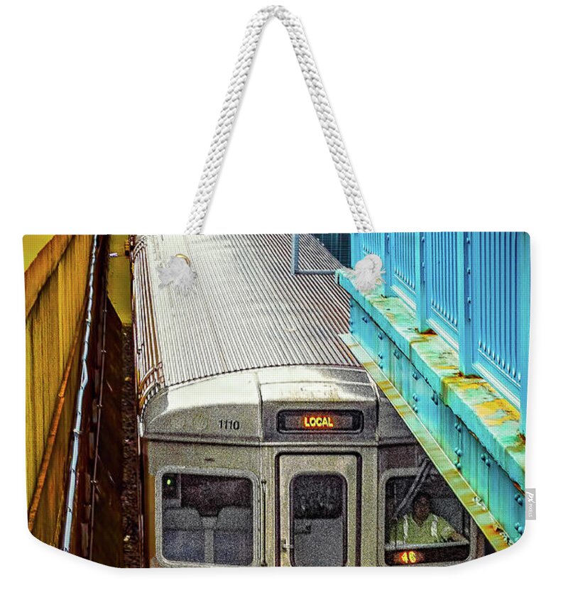 Pennsylvania Weekender Tote Bag featuring the photograph Patco on the Ben by Nick Zelinsky Jr