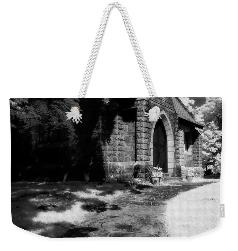 Pathtoamausoleum Weekender Tote Bag featuring the photograph Path to a Mausoleum by Vicky Edgerly