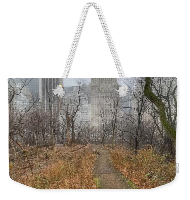 Nature Walk Weekender Tote Bag featuring the photograph Path To Midtown by Cate Franklyn