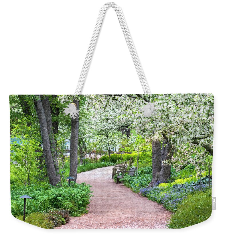 Path To Serenity Weekender Tote Bag featuring the photograph Path to Serenity by Patty Colabuono