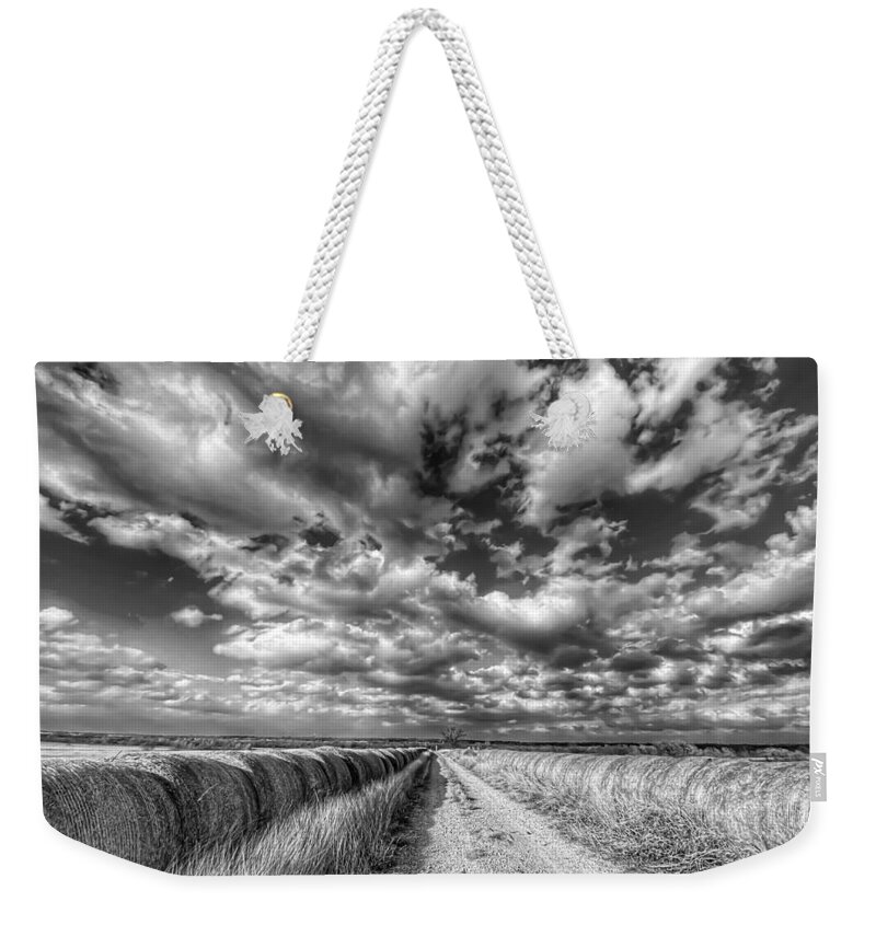 Clouds Weekender Tote Bag featuring the photograph Pathway to the Clouds by Pam Rendall