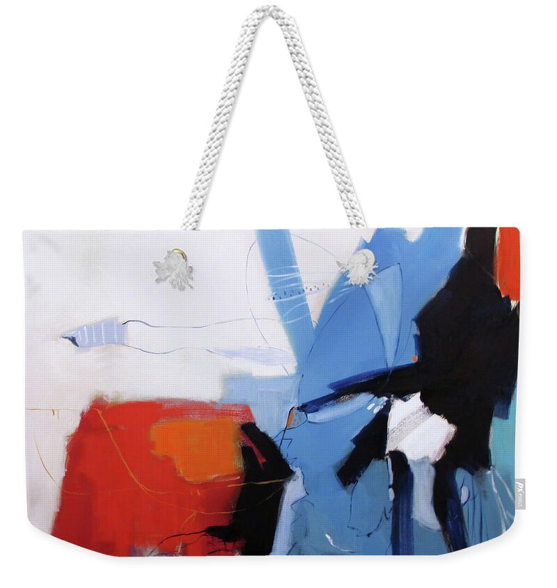 Patriot Weekender Tote Bag featuring the painting Patriot by Chris Gholson