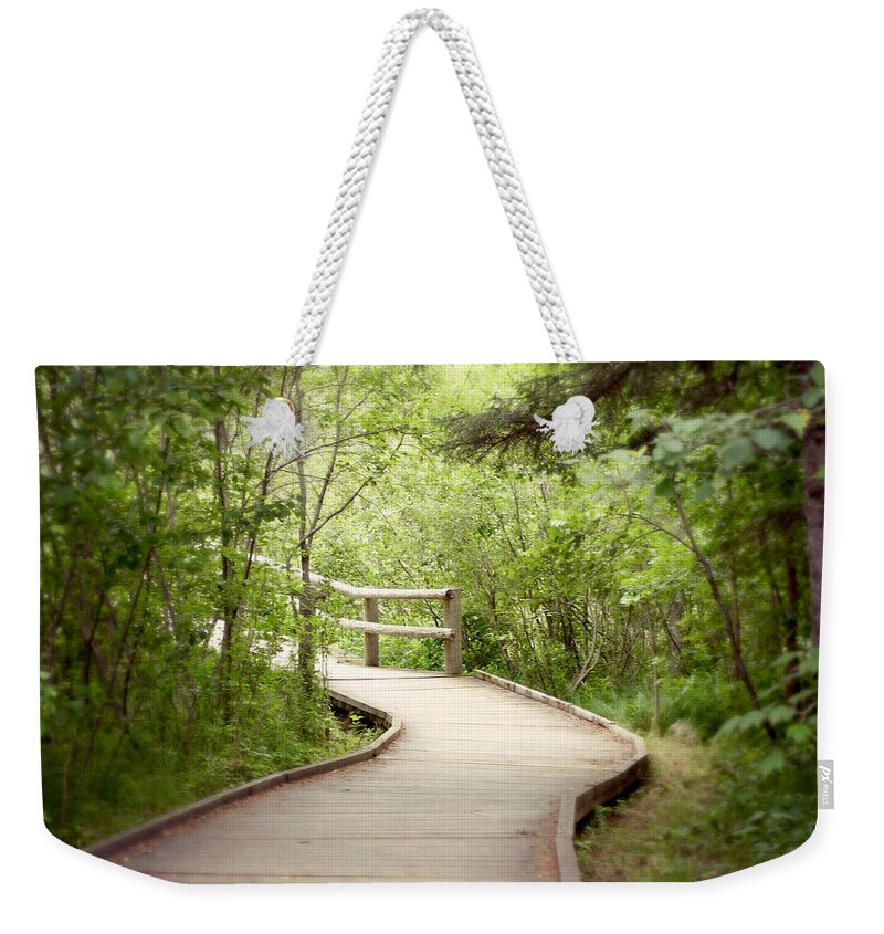 Nature Weekender Tote Bag featuring the photograph Peaceful Pathway by Carol Jorgensen