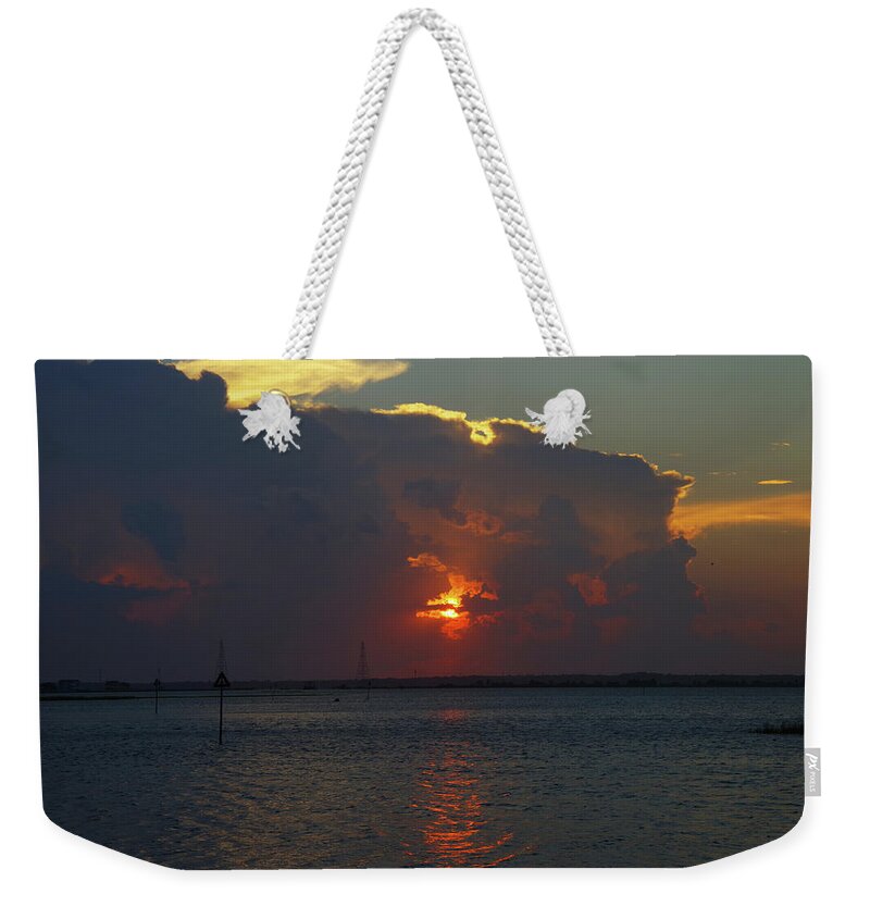 Cloud Wall Weekender Tote Bag featuring the photograph Peekaboo Sunset by Greg Graham