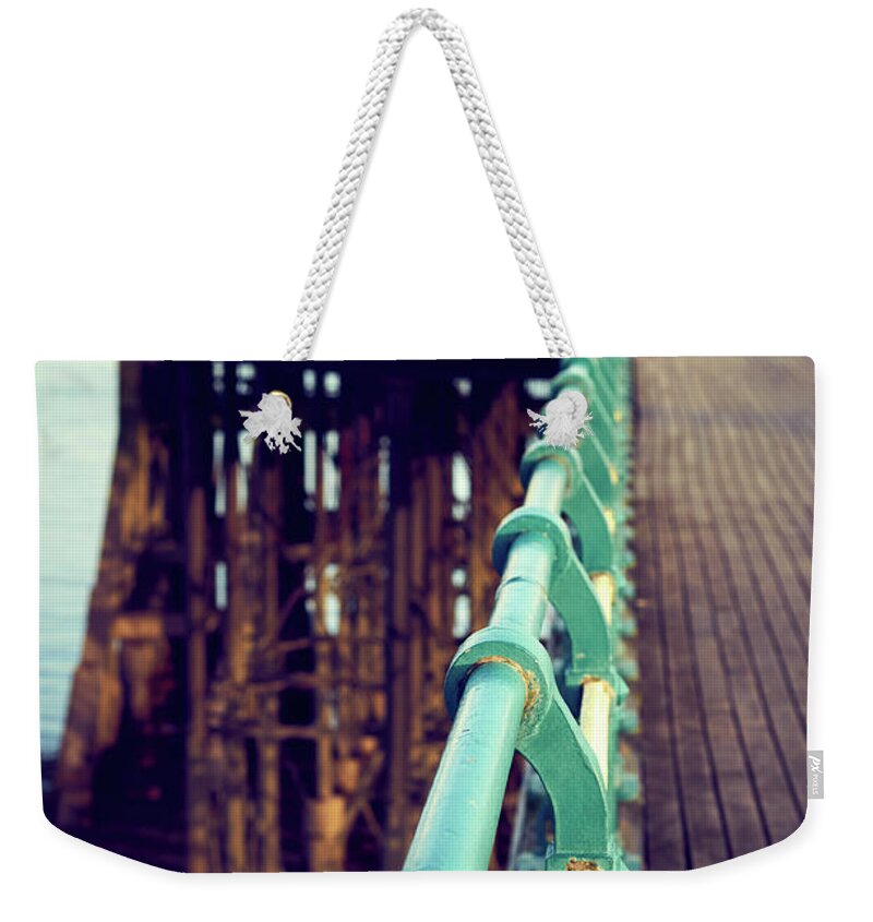 Penarth Weekender Tote Bag featuring the photograph Penarth Pier by Gavin Lewis