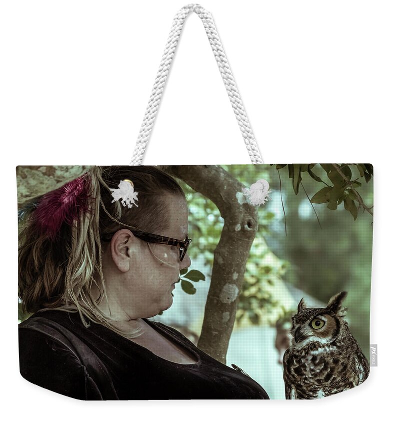 Published Weekender Tote Bag featuring the photograph People Of Texas Vi by Enrique Pelaez