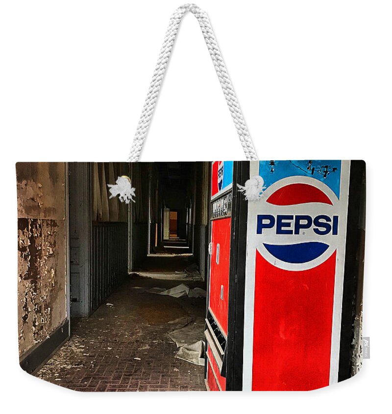  Weekender Tote Bag featuring the photograph Pepsi by Stephen Dorton