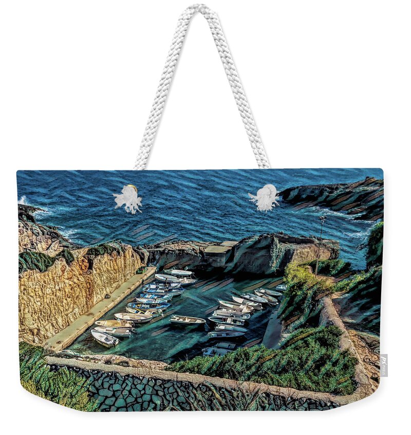 Artistic Rendering Weekender Tote Bag featuring the photograph Perfect Hideout by Elvira Peretsman